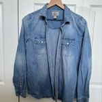 Gh bass co denim button up women’s top size medium Blue Photo 0
