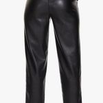 Tagoo Black Faux Leather High Waist Trousers Medium Photo 1