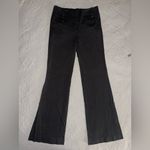 Bebe  Dark Gray Flared Trousers Womens Size 0 Photo 0
