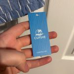 Cupshe  strapless romper blue striped Photo 1