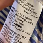 Chico's Chico’s blouse button front elephant print striped Medium Photo 6