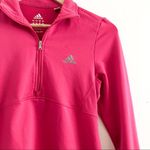 Adidas  Quarter Zip Sweatshirt Pullover Athletic Golf Pullover Bright Pink Photo 1