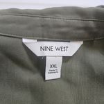 Nine West Plus Utility Collection Womens Olive Jumpsuit Pockets Sz XXL Photo 4
