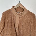 PINK - Victoria's Secret Victoria’s secret PINK brown teddy button snap jacket size large light weight Photo 1