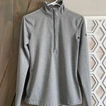Nike Pro Dri Fit Womens 1/2 Zip Pullover Mock Neck Long Sleeve Gray -Size Medium Photo 0