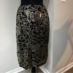 Forever 21 Contemporary Black w/Gold Sequins Skirt in Size Large Photo 3