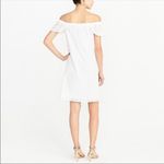 J.Crew NEW  White Eyelet Off the Shoulder Dress Small S J0976 Chic Preppy NWT Photo 2