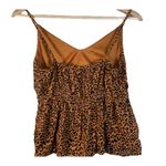 Women's Leopard Ladder Trim Tank Top S MiAmi Francesca's Mobwife Cheetah Party Black Photo 4