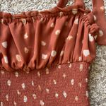 Wilfred  Ballad Camisole Polka Dot Smocked Cropped Tank Top - Size Small Photo 3