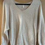 Leith Cream V Neck Sweater Photo 0