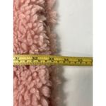 Betsey Johnson ‎ Pink Fuzzy Long Vest – Size XS/S Photo 6
