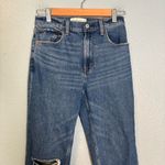 Abercrombie & Fitch The Mom High Rise Straight Mid Distressed Jeans 26 Short Photo 3