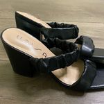 Unisa NWOT  Black Two Strap Block Heels 7 Photo 1
