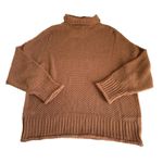 Cezele Boutique Brown Slouchy Loose Fit Knit Drop Shoulder Sweater Size Medium Photo 2