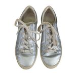 UGG  Zilo Metallic Sneaker 1103690 Silver Leather Sneakers‎ Women's Size 9 Photo 2
