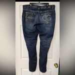 COOGI  Women's Dark Blue Jeans with Beaded Back Pockets Straight Leg Size 20 Photo 3