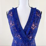 Anthropologie Foxiedox Blue Crochet Lace Backless Dress Women’s Small NWT Photo 8