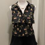 ZARA Trafaluc Collection Surf Shack Graphic Print Collared Cropped Tank Top - S Photo 13