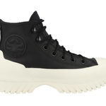 Converse  All Star Black Lugged Winter Leather Platform Shoes Photo 0