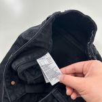 American Eagle Outfitters High Rise Mini Black Skirt Raw Hem Size 4 Photo 4