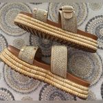 Corkys Walk Of Shame Studded Platform Slide Womens Beige Casual Sandals Size 9 Tan Photo 7