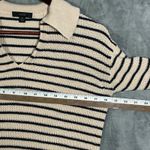 J.Crew EUC Relaxed Striped Collared Knit Light Weight Sweater Pullover Women XS Photo 6