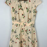 Topshop Floral Button Front Mini Dress Womens 4 Romantic Whimsical Fairy Cottage Photo 0