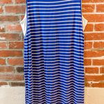 Chico's Chico’s Blue Striped Double Layered Dress Photo 8