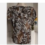 Worthington Sz XL Fabulous Knit Top In Black & Beige Photo 2