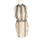 ASOS - NWT Satin Ruched High Neck Mini Dress Sz 6 Photo 4