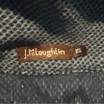 J. McLaughlin Blue Asymmetrical Gold Button Neck Size XS Fleece Pullover. Photo 4