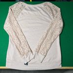 Apt. 9  Cameo Rose Lace Sleeve Sweatshirt Photo 5