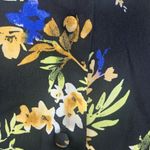 New Banana Republic Black Floral Satin Blouse Top Size S Photo 4