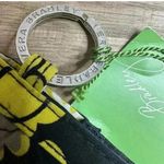 Vera Bradley  Quick Swipe ID Case Key Ring Baroque Black Yellow Floral Photo 2