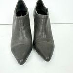 Alice + Olivia Alice + Oliva Dex Leather Ankle Boot Size 6 EU 36 Gray Stiletto Heel Photo 3