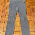 Free People gray ribbed Leggings High-Rise Stretchy size L Photo 0