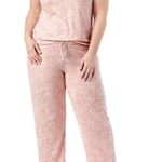 Lucky Brand Woman Ladies 4 Piece Pajama Set Sleep Wear NightDress  Pink Paisely Photo 0