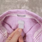 Chico's  Fresh Chic Shirt Light Purple 3/4 Cuff Sleeves Linen Womens 0 Lightweight Photo 1