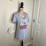 NFL NTM: Arizona Cardinals Gray & Red V Neck T Shirt with Mascot Sz XL Photo 5