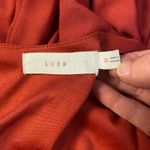 Nordstrom Lush Rust Red Long Sleeve Wrap Dress Size XS Casual Classic Photo 1