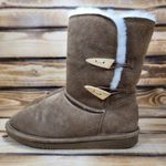 BEARPAW Abigail Boots Sz 7 – Cozy Suede Classic in Hickory Brown ❄️ Photo 2
