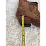 Liberty Black Womens‎ Western Cowboy Ankle Boots Brown Leather Zip Up Studded 7 Photo 10