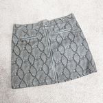 She & Sky  Snake Print Mini Skirt  Photo 0