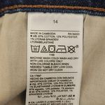 Women's Blue Denim Shorts Size 14 Old Navy Boyfriend Cuffed Jean Shorts Photo 6