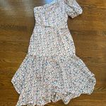 ASTR the Label Santorini purple Floral One Shoulder Midi Dress Size small nwot Photo 1