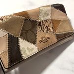 Coach Trifold Leather Wallet with Patchwork, EXCELLENT! Retail $278 Photo 2