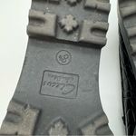 Circus by Sam Edelman Deana Lug Sole Loafers – Black Croc-Embossed,Gold Hardware Photo 10