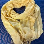 Mustard Color Fashion Scarf. Nearly 80” Long (1006) Yellow Photo 0