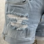Old Navy  Boyfriend Denim‎ Shorts Size 8 Light Wash Distressed Cuffed Summer Chic Photo 6