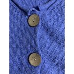 Habitat  Sweater Women's Small Cardigan Knit Button‎ Blue 3/4 Sleeve Photo 3